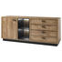 SIDEBOARD 179/77/44 cm - Eichefarben/Schwarz, KONVENTIONELL, Holzwerkstoff/Metall (179/77/44cm) - Carryhome SIDEBOARD 179/77/44 cm - Eichefarben/Schwarz, KONVENTIONELL, Holzwerkstoff/Metall (179/77/44cm) - Carryhome