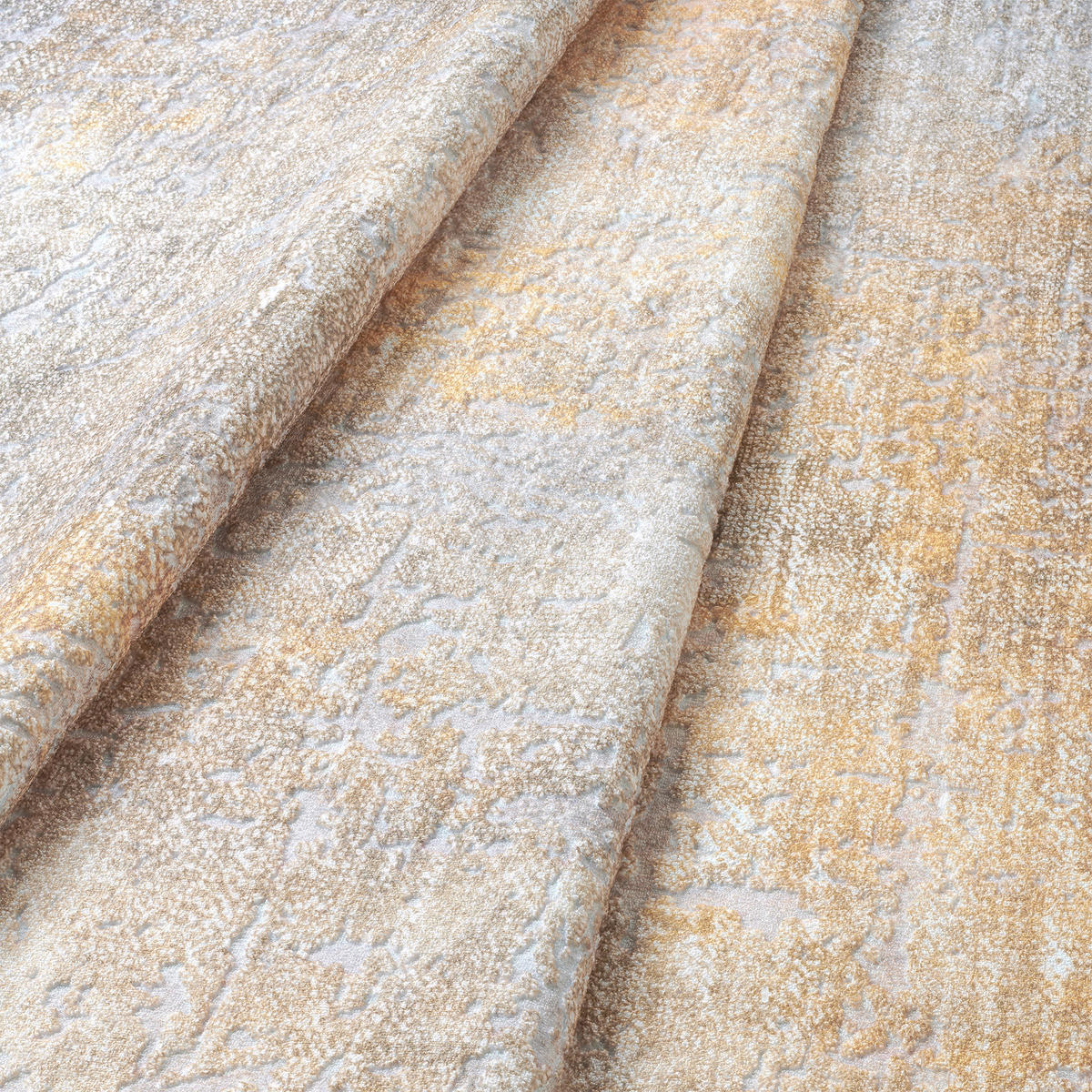 VINTAGE-TEPPICH 130/190 cm ONDEA ONIS Taupe, Goldfarben, Greige  - Taupe/Greige, Design, Kunststoff/Textil (130/190cm) - Lindorug