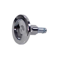 BÜROSTUHLGLEITER  - Silberfarben, MODERN, Metall (6.5/6/6.5cm) - MID.YOU