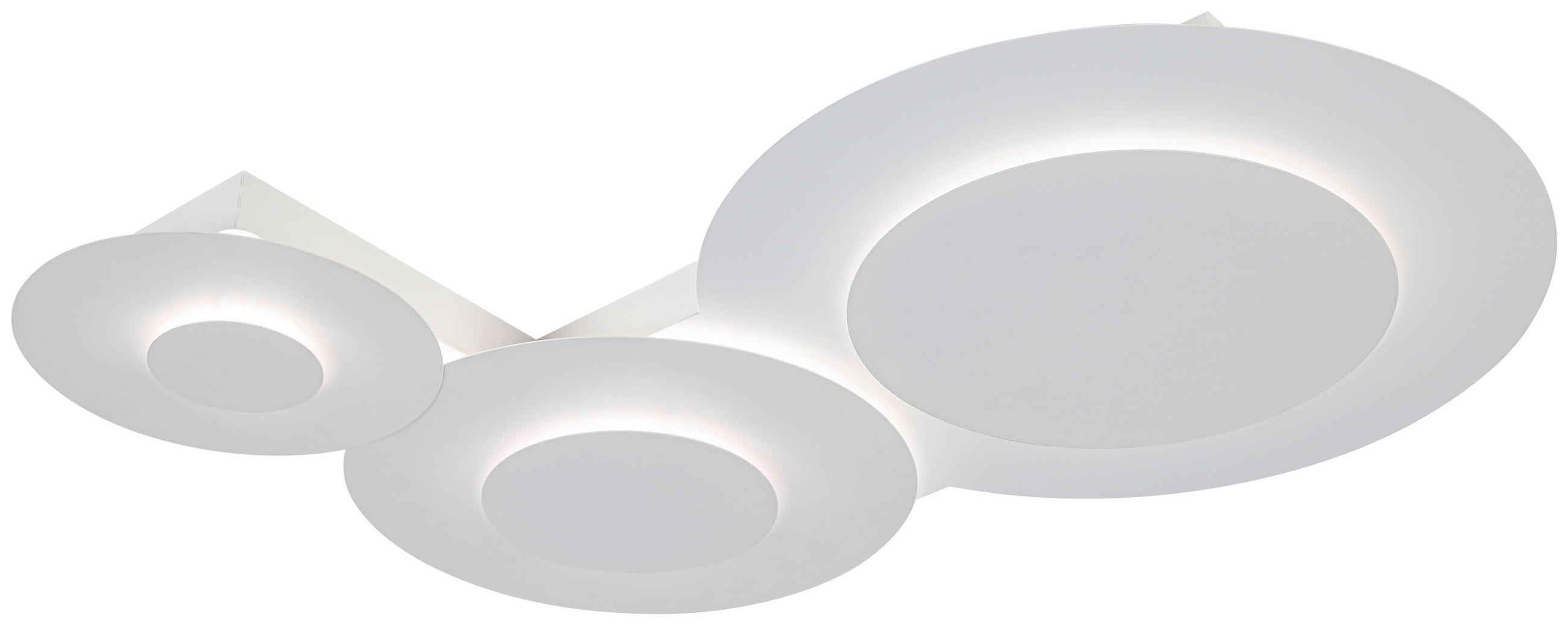 DECKENLEUCHTE    60/45/6 cm  - Weiß, Design, Kunststoff/Metall (60/45/6cm) - Collet's Monde