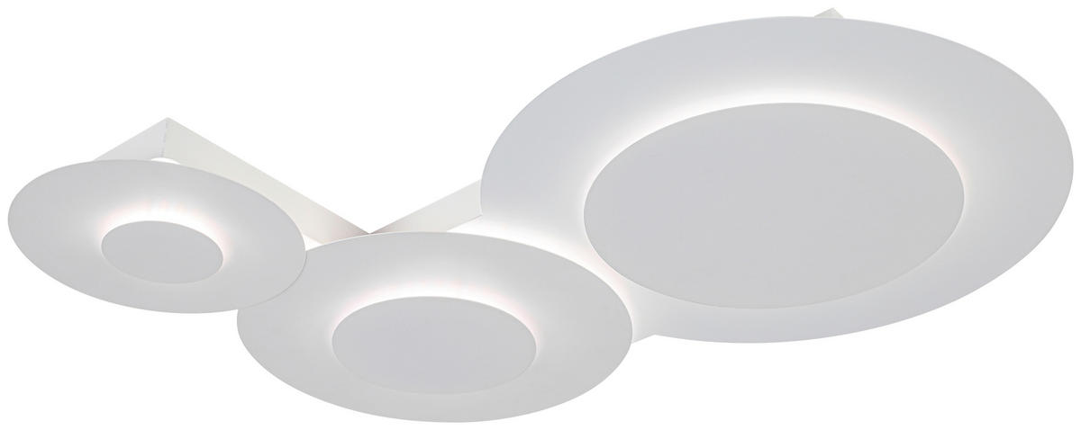 DECKENLEUCHTE    60/45/6 cm  - Weiß, Design, Kunststoff/Metall (60/45/6cm) - Collet's Monde