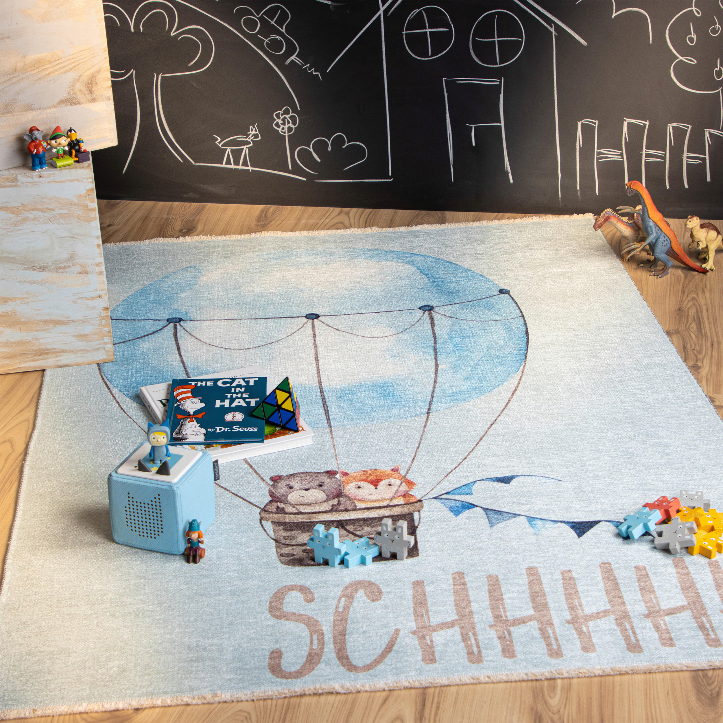 KINDERTEPPICH 115/170 cm My Greta  - Weiss/Grau, Trend, Textil (115/170cm) - Ben'n'jen