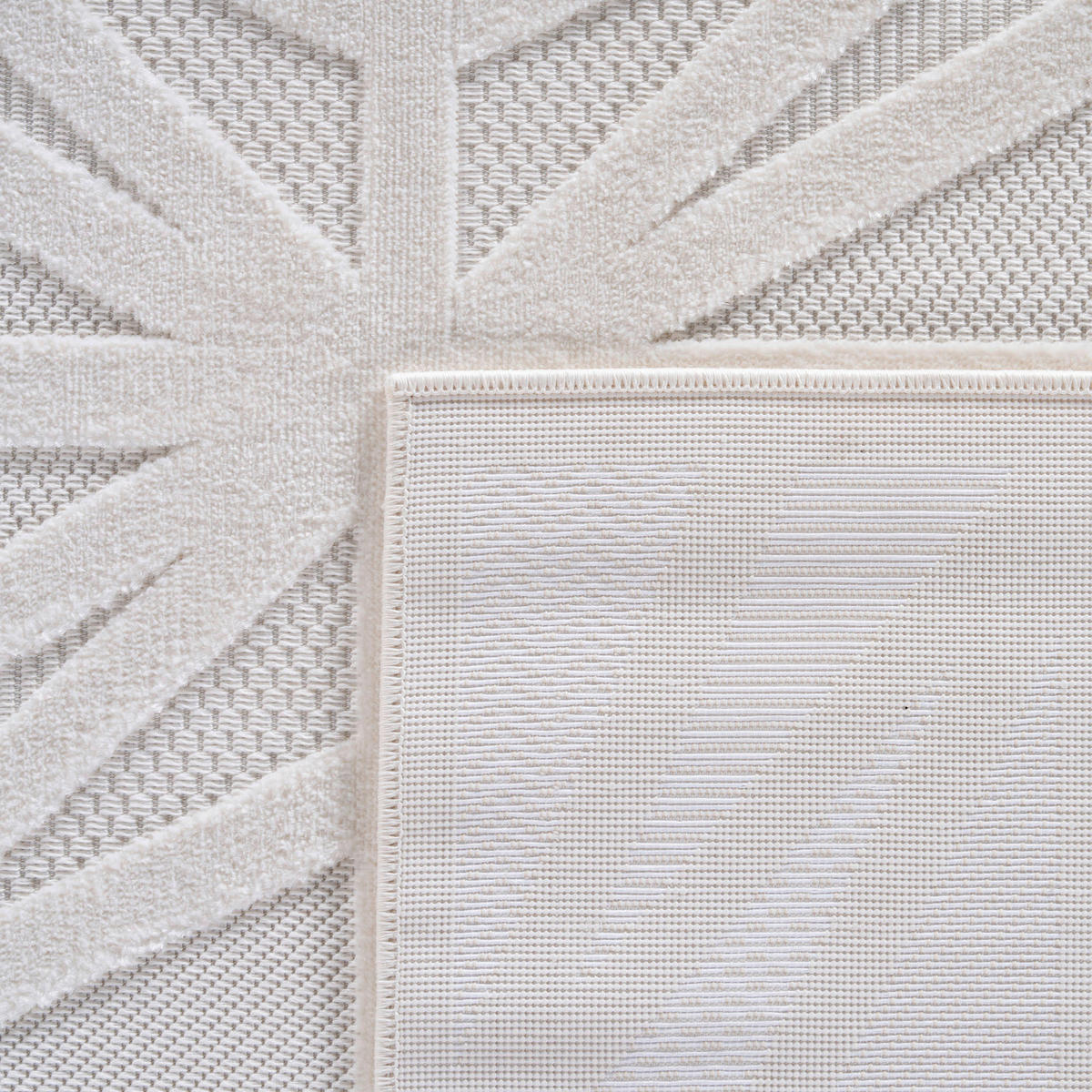 FLACHWEBETEPPICH 120/170 cm Doha Creme  - Creme, Design, Textil (120/170cm)