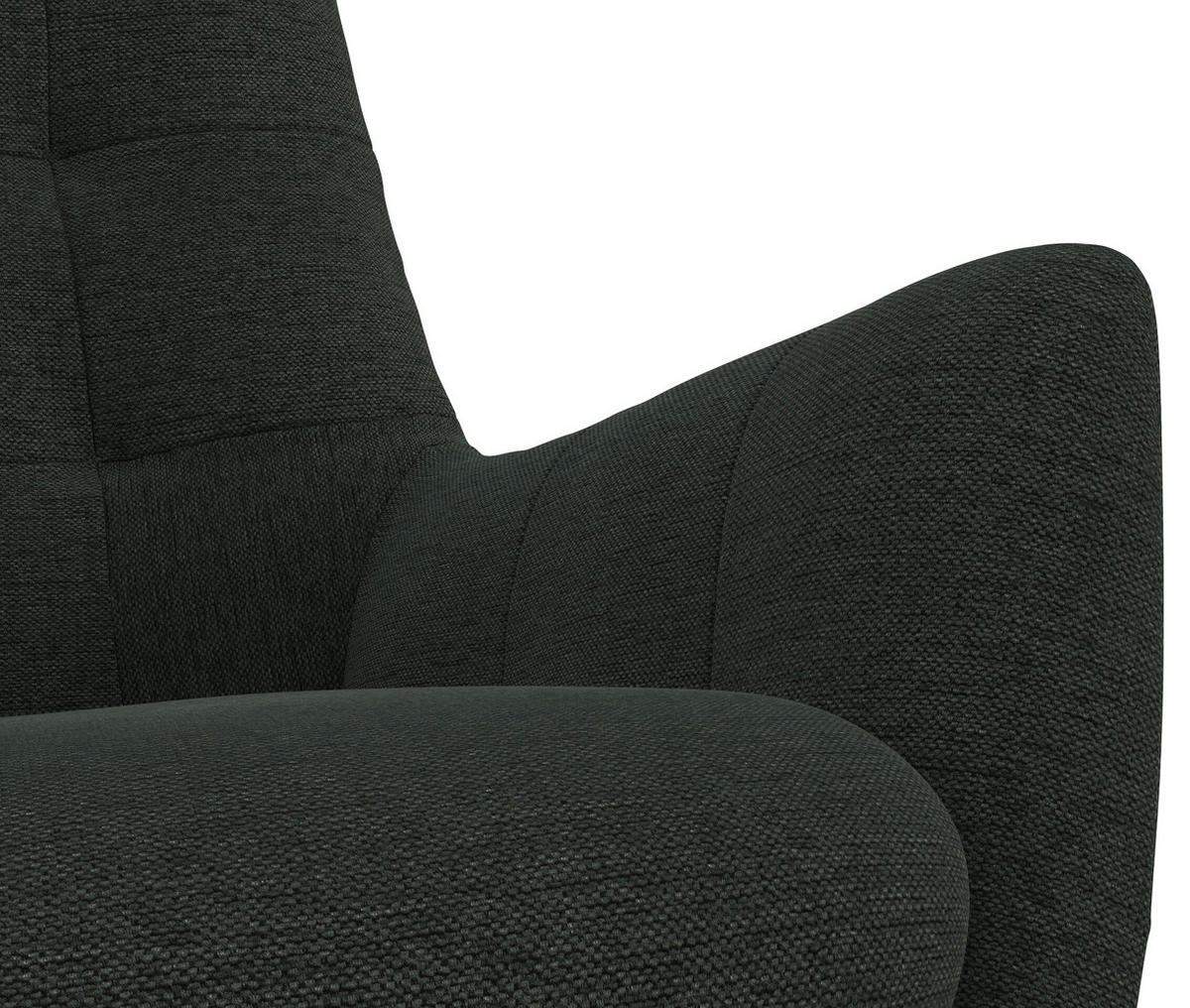 SESSELSET Flachgewebe Hocker    - Waldgrün/Schwarz, Design, Holz/Textil (84/95/96cm) - MID.YOU