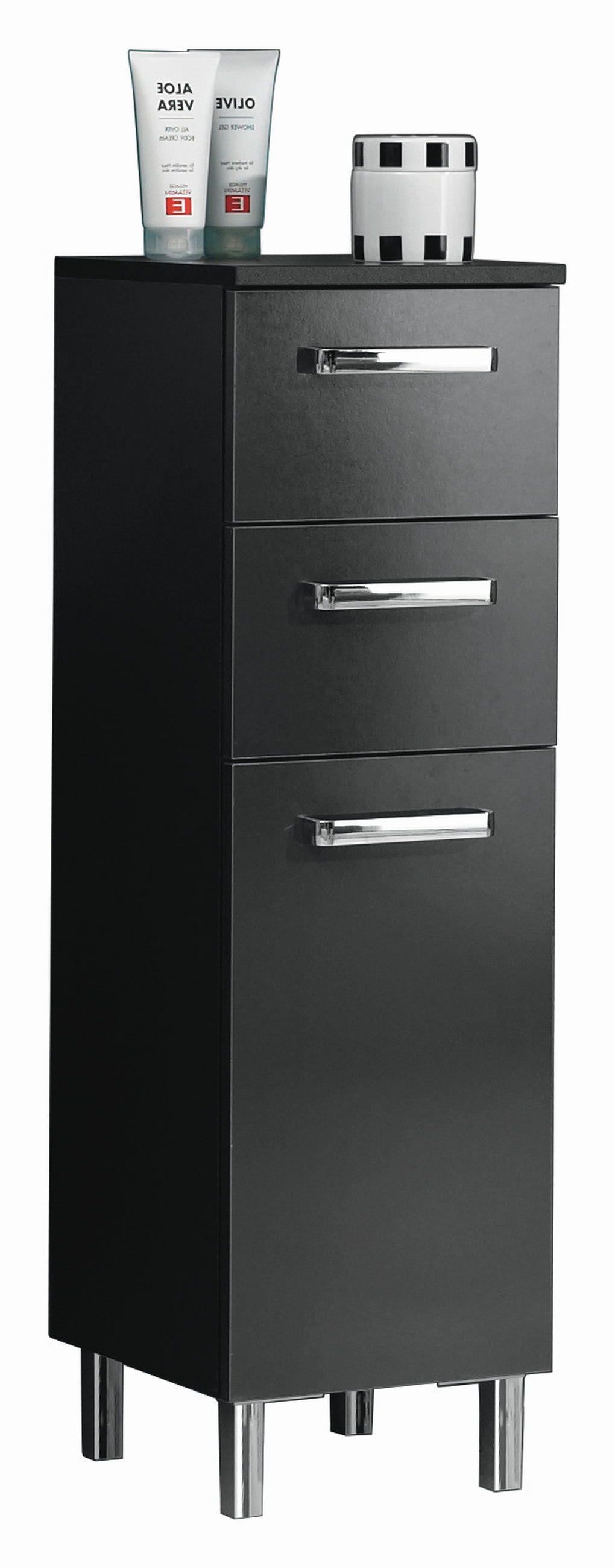 UNDERSKÅP  - silver/antracit, Klassisk, metall/trämaterial (30/100,5/33cm) - Carryhome