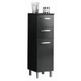 UNTERSCHRANK 30/100,5/33 cm   - Anthrazit/Silberfarben, KONVENTIONELL, Holzwerkstoff/Metall (30/100,5/33cm) - Carryhome