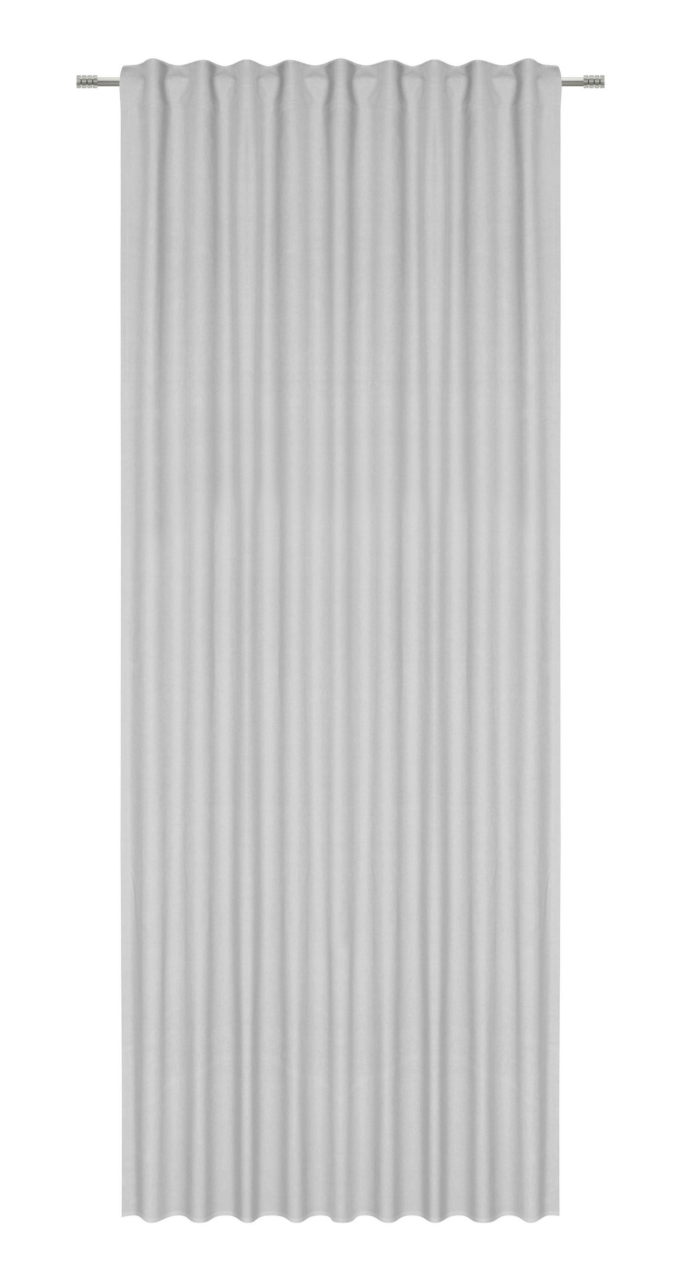 FERTIGVORHANG MERLE blickdicht 140/255 cm   - Silberfarben/Grau, Basics, Textil (140/255cm) - Bio:Vio