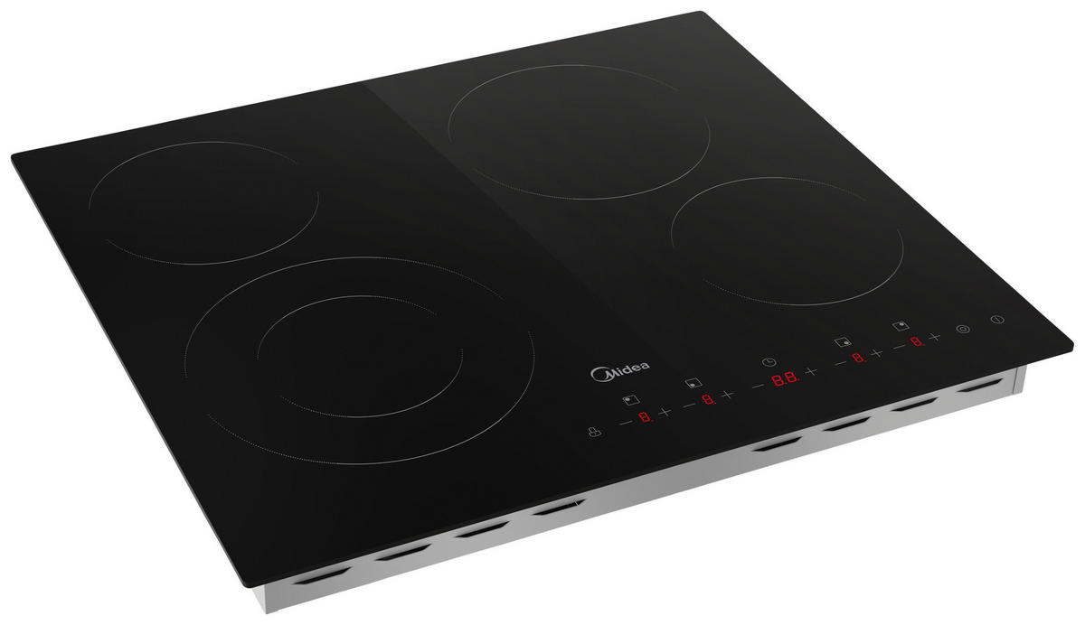 GLASKERAMIKKOCHFELD MCH702T298K0  - Schwarz, Basics, Glas/Metall (59/52/5,5cm) - Midea