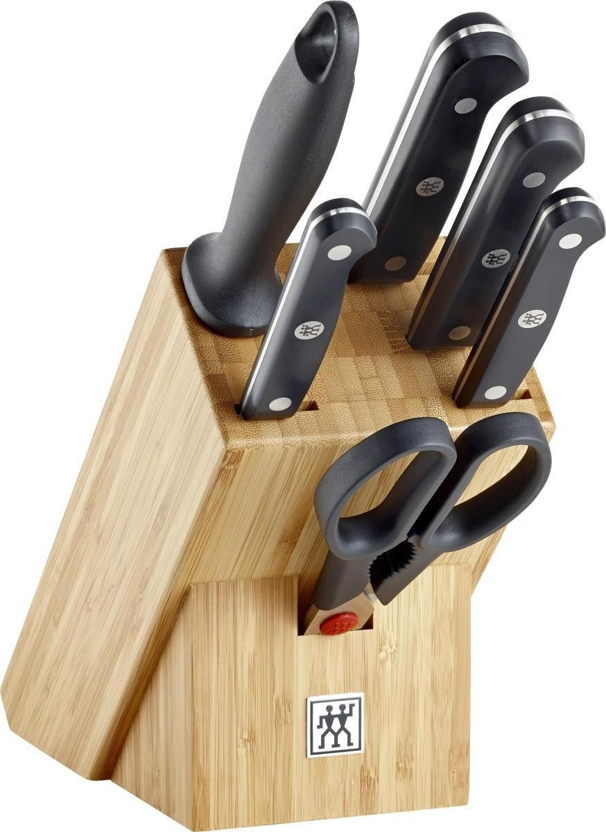 MESSERBLOCK ZWILLING® GOURMET 7-teilig  - Silberfarben/Schwarz, Basics, Holz/Kunststoff - Zwilling