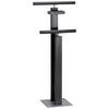 HERRENDIENER - Graphitfarben/Alufarben, KONVENTIONELL, Holz/Metall (45/107/28cm) - Hasena