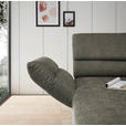 ECKSOFA in Flachgewebe Grün  176-217/259-307 cm  - Schwarz/Grün, Design, Textil/Metall (176-217/259-307cm) - Dieter Knoll