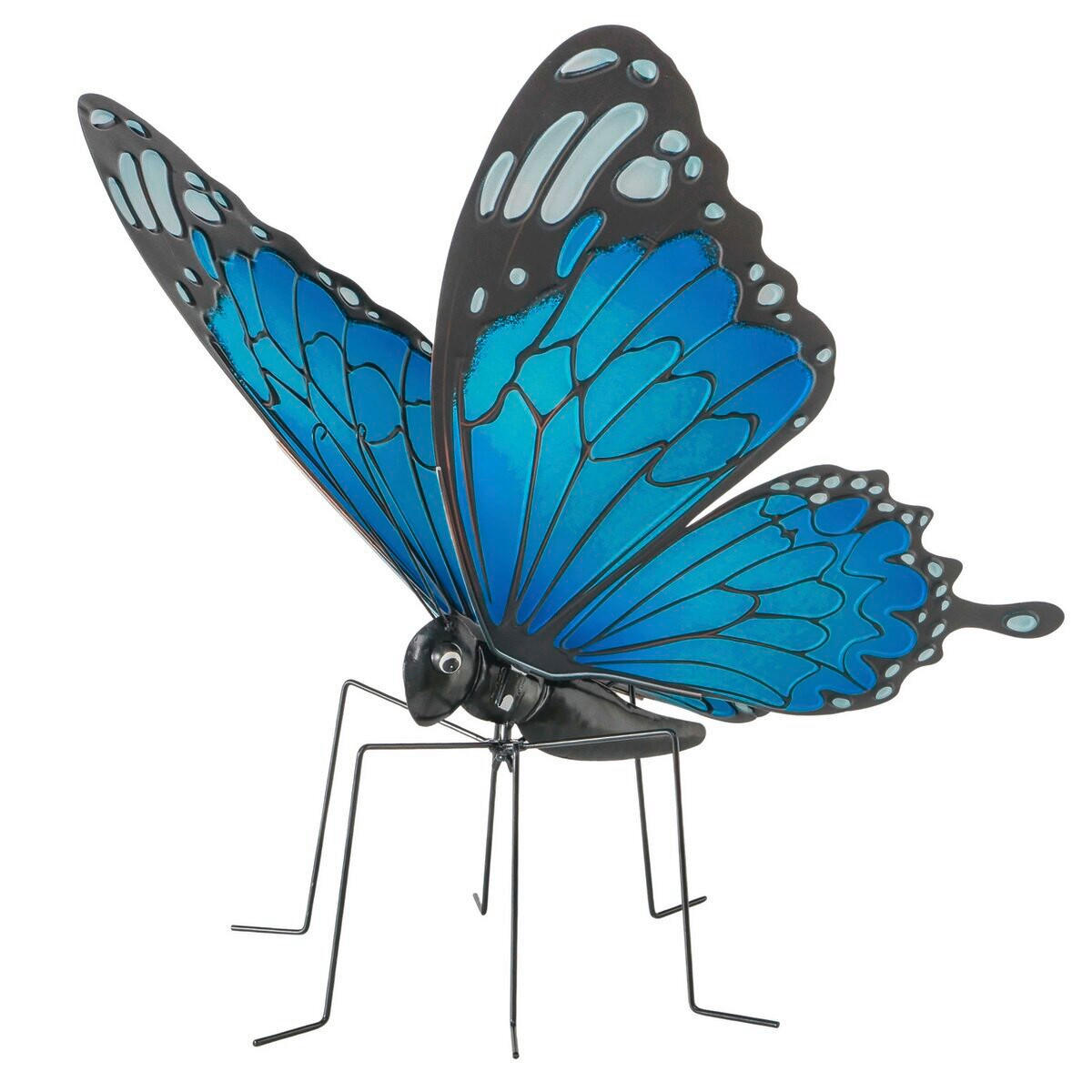 DEKOSCHMETTERLING - Pink/Violett, LIFESTYLE, Metall (50/50/52cm)