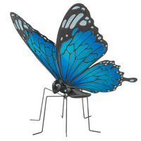 DEKOSCHMETTERLING - Pink/Violett, LIFESTYLE, Metall (50/50/52cm)