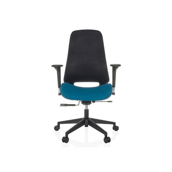 DREHSTUHL  in Flachgewebe Dunkelblau  - Schwarz/Dunkelblau, MODERN, Kunststoff/Textil (67/111 - 120/64cm) - MID.YOU