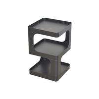 BEISTELLTISCH 35/35/55 cm Schwarz  - Schwarz, Design, Metall (35/35/55cm) - MID.YOU