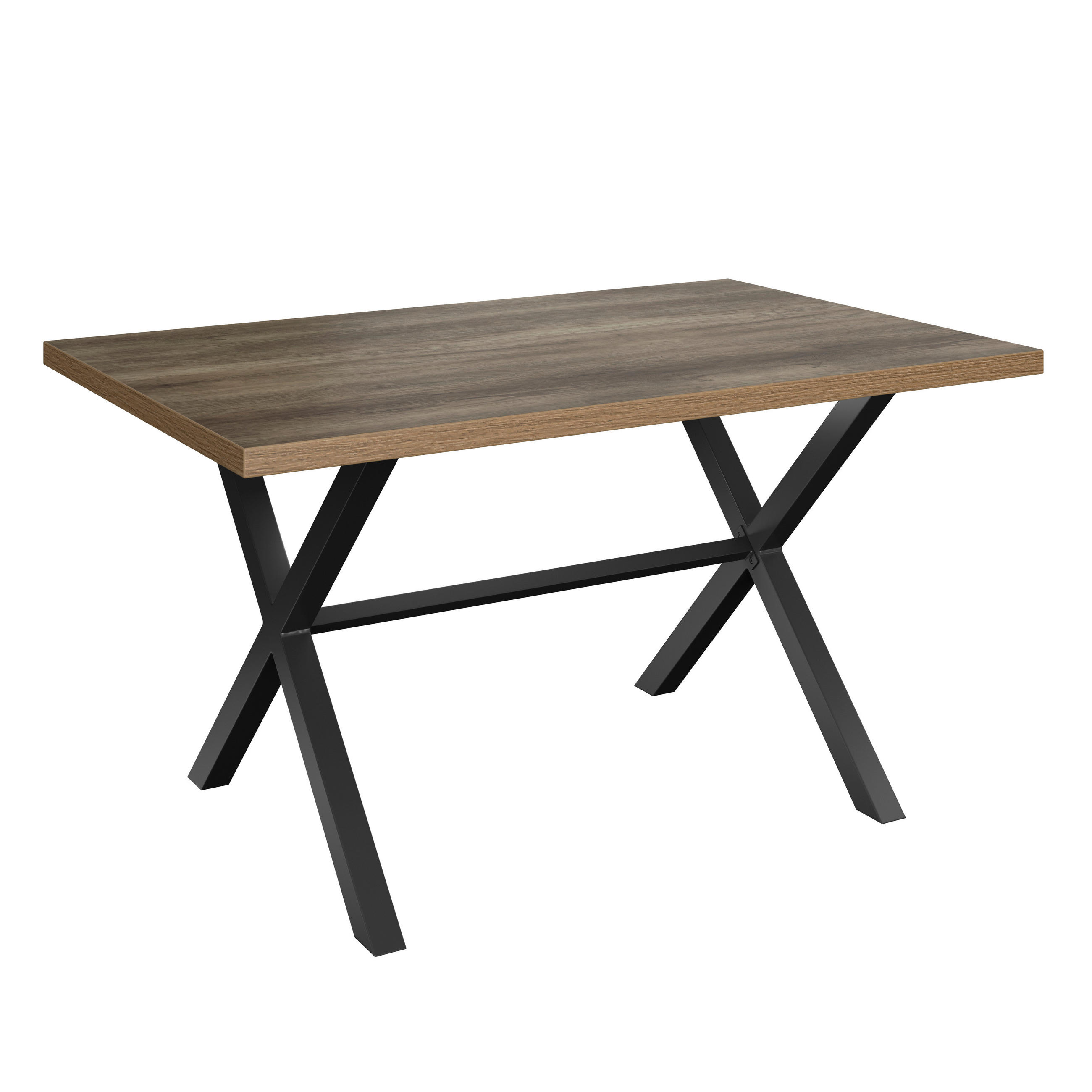 Esstisch Bonny 140x90 Cm Wildeiche Dekor/anthrazit