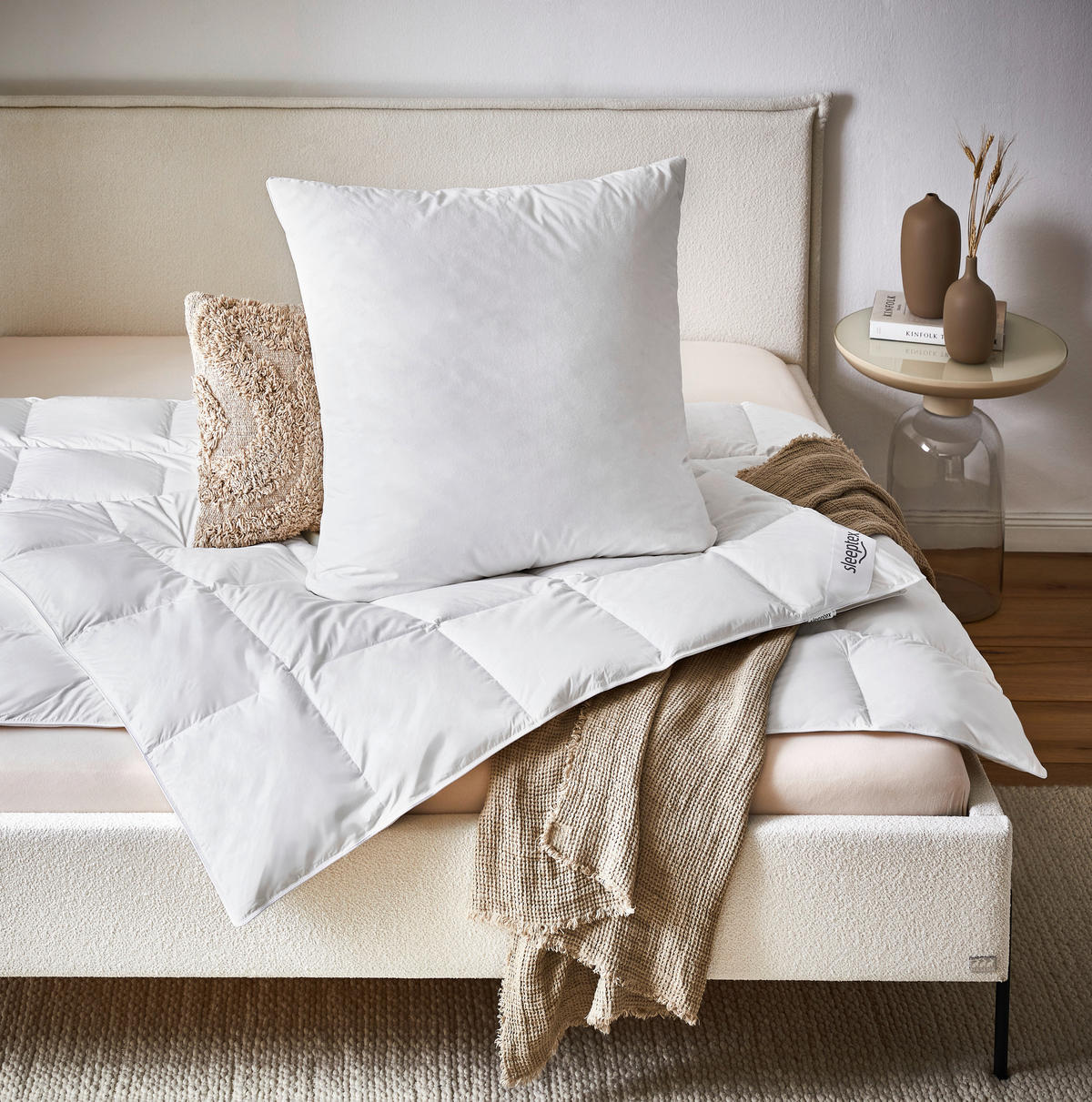 GANZJAHRESDECKE   135/200 cm   - Weiß, Basics, Naturmaterialien/Textil (135/200cm) - Sleeptex
