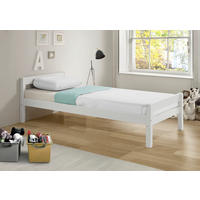 BETT 90/200 cm  in Weiß  - Naturfarben/Weiß, LIFESTYLE, Holz (90/200cm) - MID.YOU