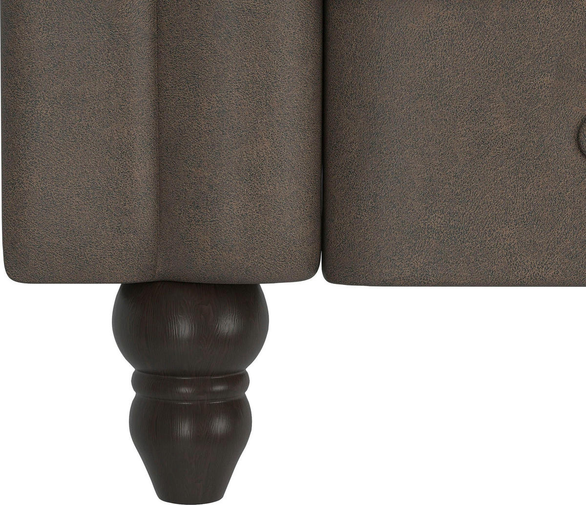 SCHLAFSOFA FIRENZE in Mikrofaser Dunkelbraun Vintage, Skandinavisch, Modern  - Dunkelbraun/Schwarz, Basics, Holz/Textil (236/83/87cm) - Livetastic