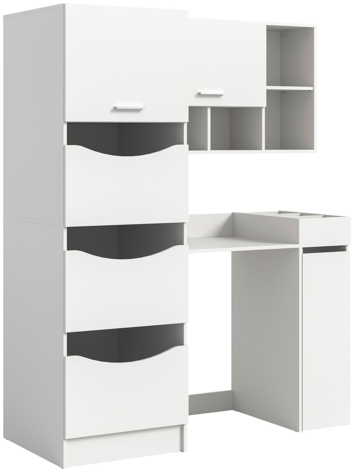 HAUSWIRTSCHAFTSRAUM 145/195/62 cm Weiss  - Weiss, Basics, Holzwerkstoff (145/195/62cm) - MID.YOU