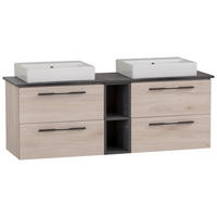 WASCHTISCHKOMBI 148,2 cm  - Sandfarben/Anthrazit, MODERN, Keramik/Holzwerkstoff (148,2cm) - Stylife