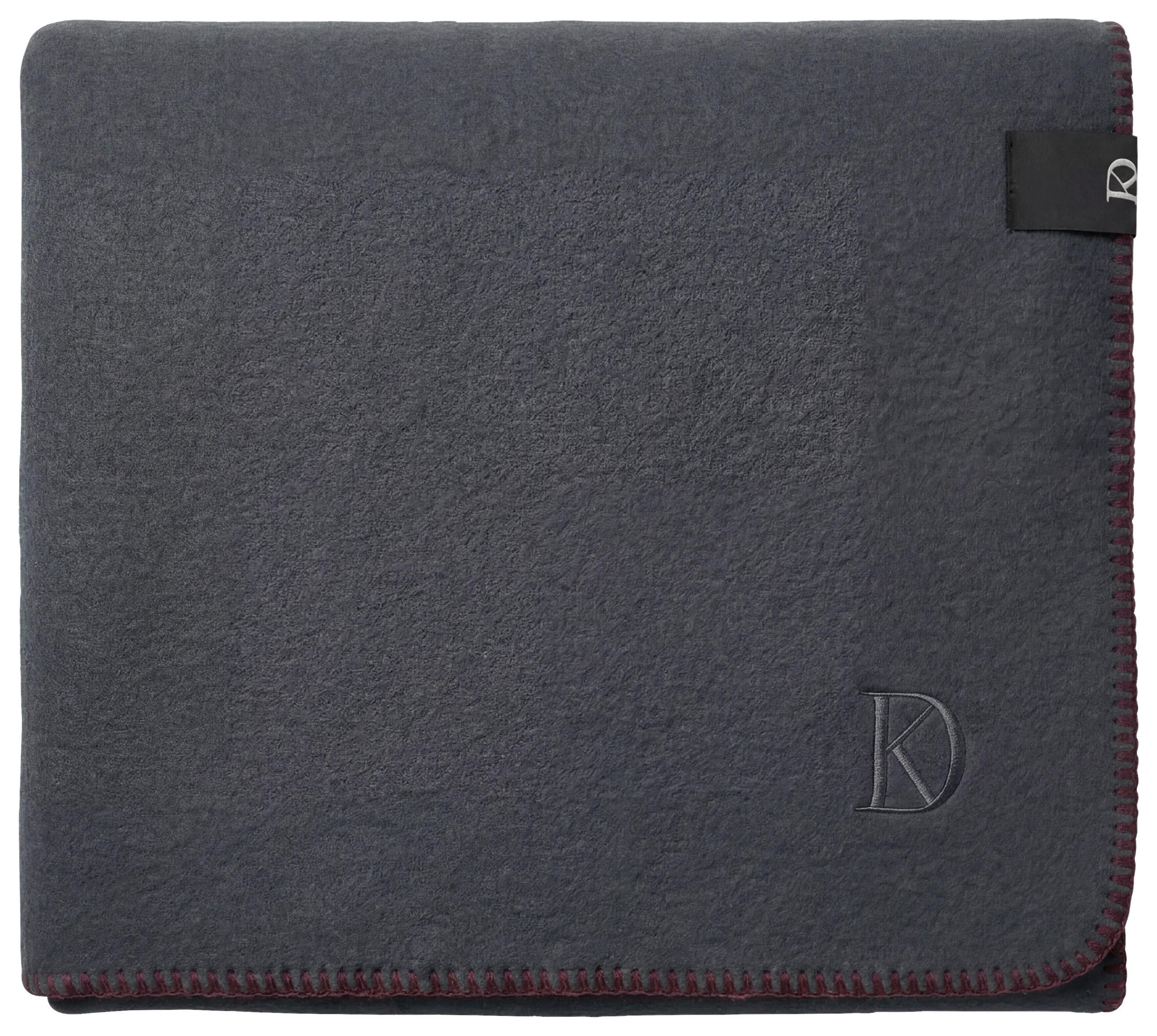 PLÄD CASIMIR 150/200 cm  - antracit, Design, textil (150/200cm) - Dieter Knoll
