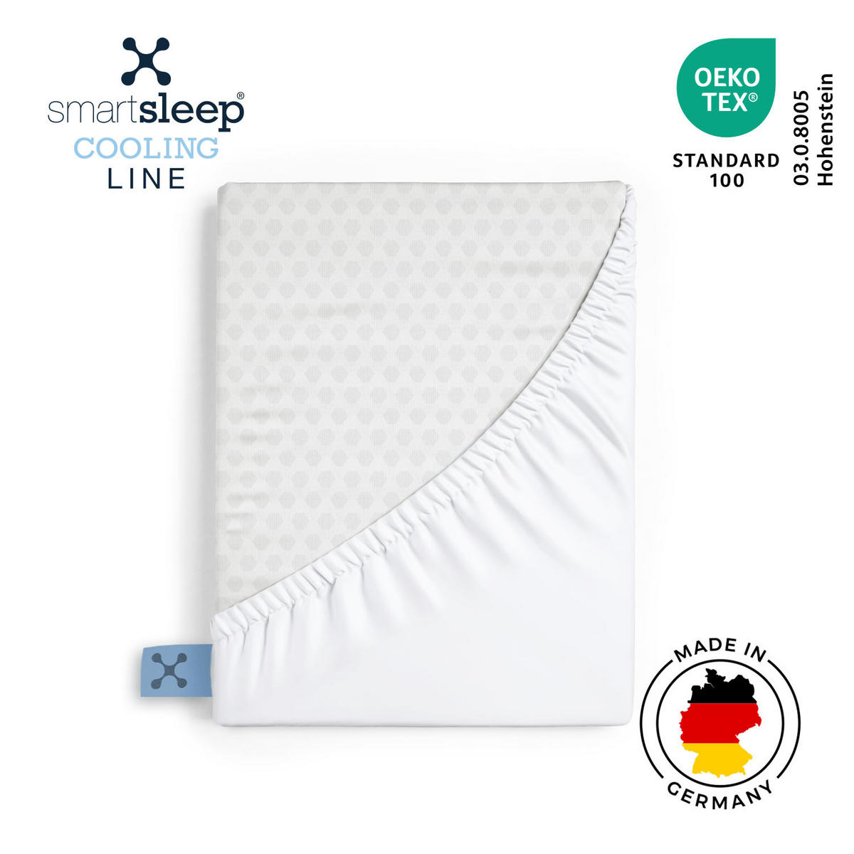 SPANNBETTTUCH COOLING TONES OF COOL®  - Weiß, Basics, Textil (100/200cm) - Smartsleep