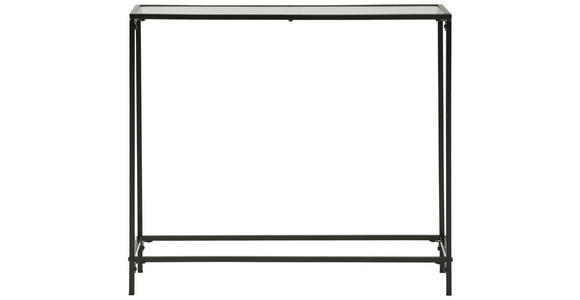 KONSOLENTISCH Schwarz  - Schwarz, Basics, Glas/Metall (80/30/70cm) - Xora