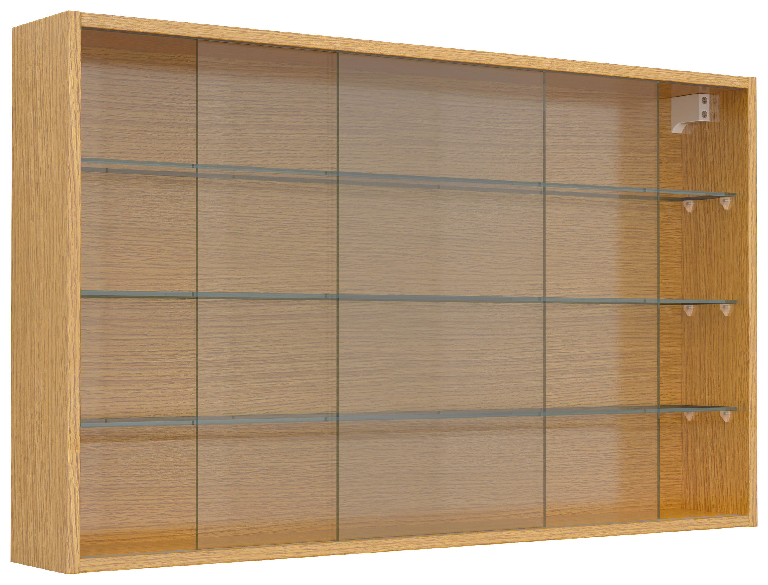 HÄNGEVITRINEHonigeiche  - Honigeiche, Design, Glas/Holzwerkstoff (100/60/15cm) - MID.YOU