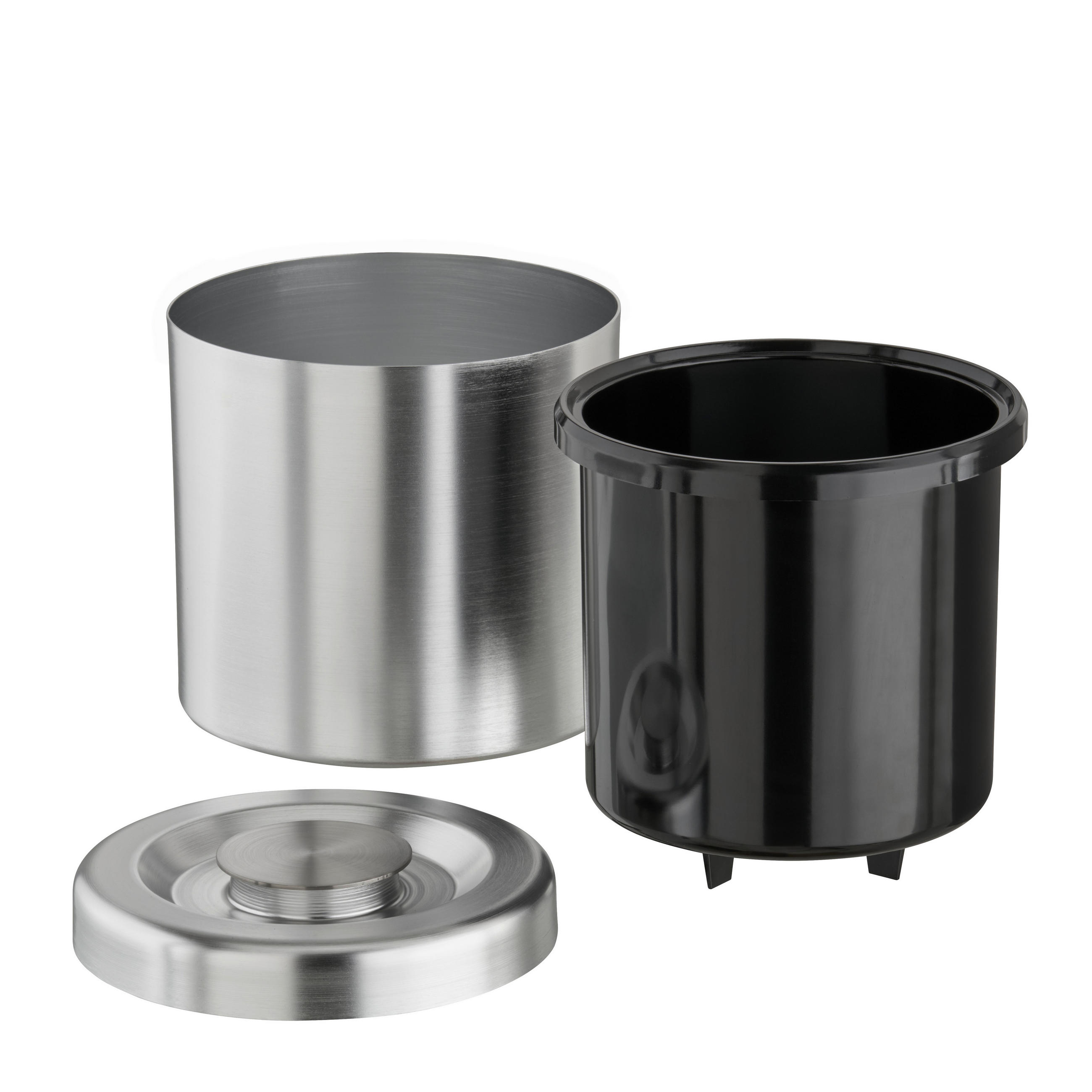 EISEIMER - Seidengrau, Basics, Kunststoff/Metall (18,5/18,5/21cm)