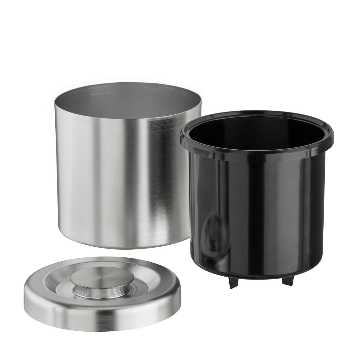 EISEIMER - Seidengrau, Basics, Kunststoff/Metall (18,5/18,5/21cm)