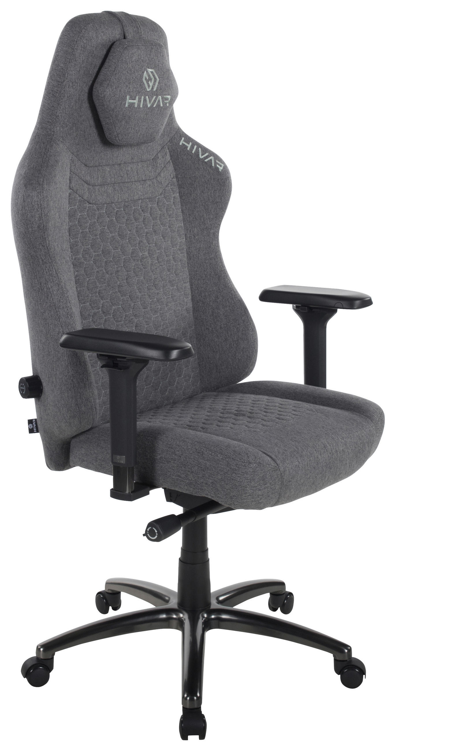 ORBICAL XL Nebulon Obsidian Schwarz Hochglanz, Anthrazit, Grau Metall, Textil   - Schwarz Hochglanz/Anthrazit, LIFESTYLE, Textil/Metall (81/147/72cm) - HIVAR