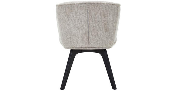 ARMLEHNSTUHL in Webstoff - Schwarz/Cappuccino, Design, Holz/Textil (63/83/62cm) - Novel