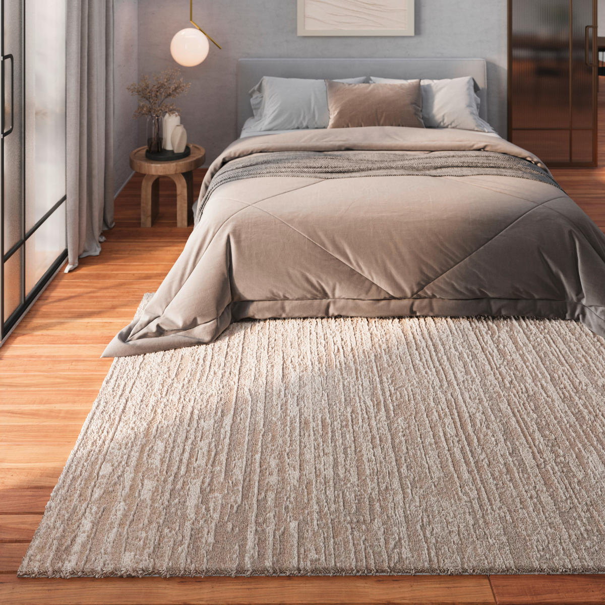 WEBTEPPICH 160/230 cm Peer Beige  - Beige, Design, Textil (160/230cm) - Novel