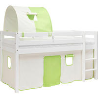 KÖZÉPMAGAS ÁGY - fehér, Basics, fa (90/200cm) - Xora