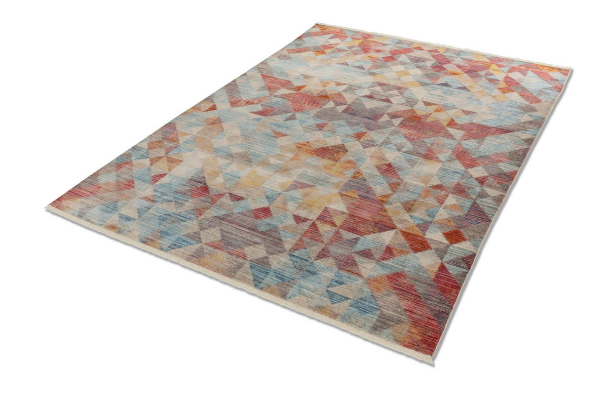 WEBTEPPICH 70/140 cm Mystik Orange, Rot, Türkis  - Türkis/Rot, Design, Textil (70/140cm) - Schöner Wohnen