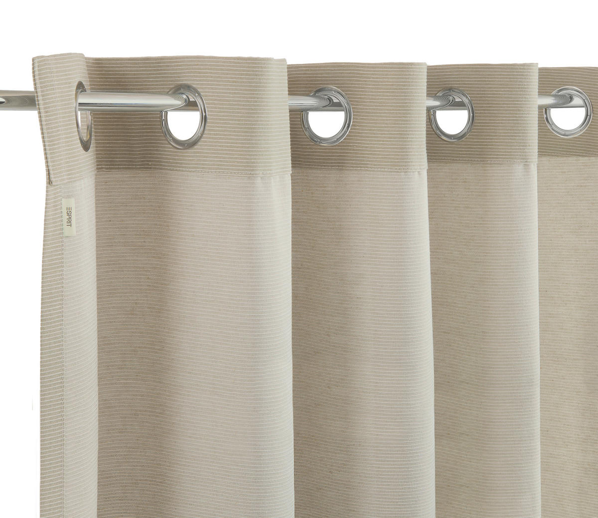 ÖSENSCHAL E-NEEDLESTRIPE blickdicht 140/250 cm   - Taupe/Greige, KONVENTIONELL, Textil (140/250cm) - Esprit