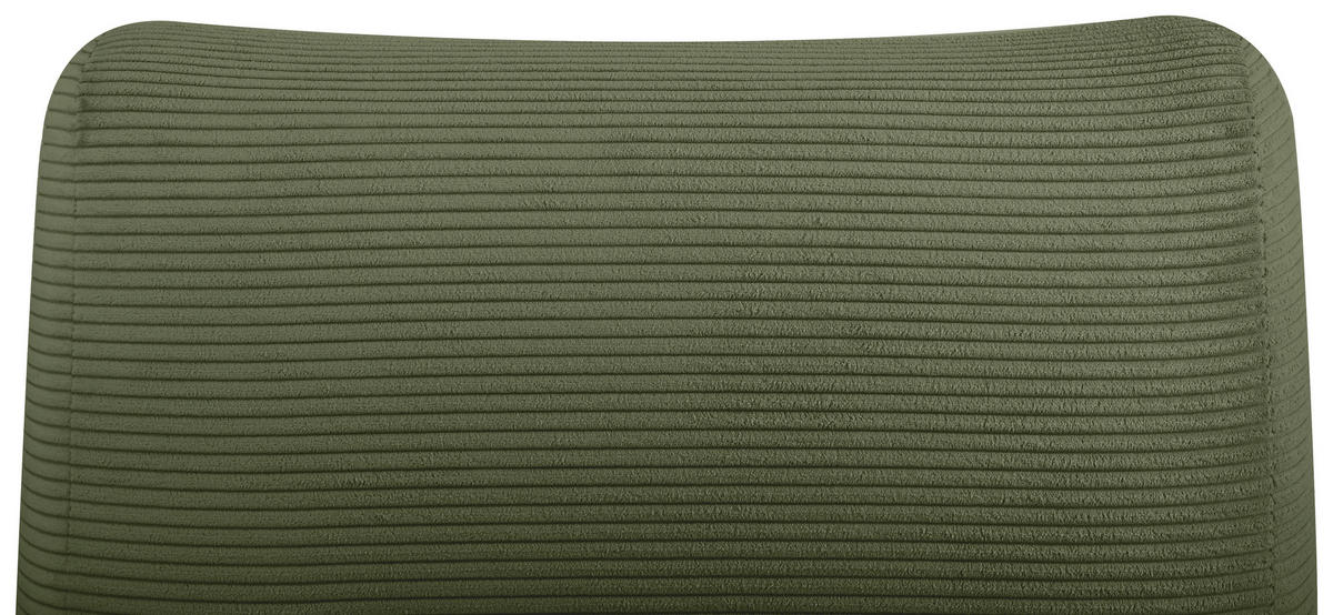 SCHLAFSESSEL in Cord Olivgrün  - vert olive, Design, textile (81/88/160cm) - Livetastic