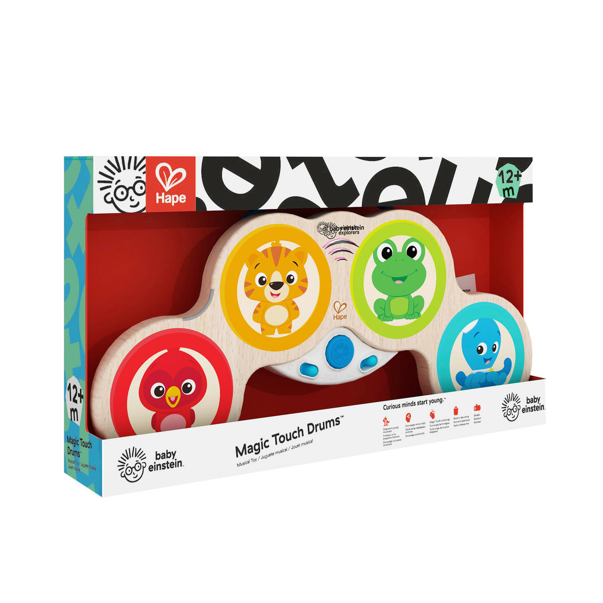 SCHLAGZEUG-SET - Basics, Holzwerkstoff/Kunststoff (38,1/20,3/4,5cm) - Hape