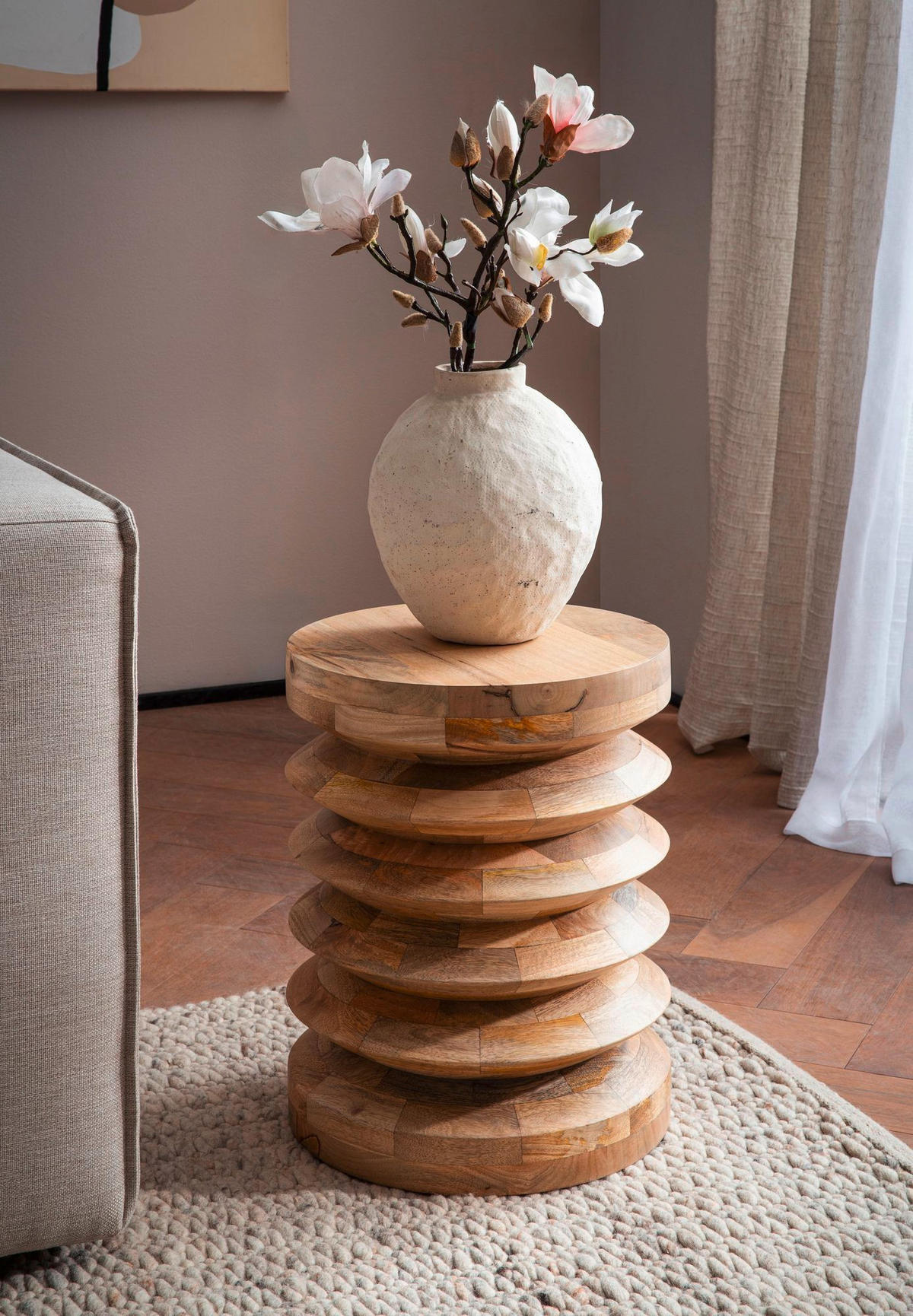 BEISTELLTISCH in Holz 35/35/45 cm  - Braun, Design, Holz (35/35/45cm) - Livetastic