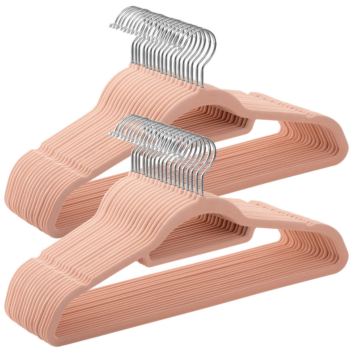 KLEIDERBÜGEL Metall, Kunststoff  - Rosa, Basics, Kunststoff/Metall (42,7/22/0,6cm)