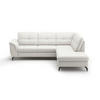 ECKSOFA in Vliesstoff Kombination Echtleder/Stoff Weiß  244/212 cm  - Schwarz/Weiß, MODERN, Leder/Textil (244/212cm) - Sit & More