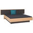 BETT 180/200 cm in Dunkelbraun, Eichefarben - Eichefarben/Dunkelbraun, Design, Holz/Textil (180/200cm) - Novel BETT 180/200 cm in Dunkelbraun, Eichefarben - Eichefarben/Dunkelbraun, Design, Holz/Textil (180/200cm) - Novel
