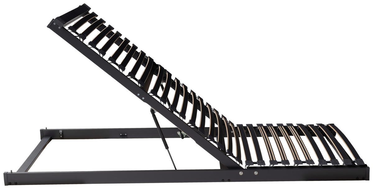 LATTENROST 140/200 cm Fußteil verstellbar, Buche  - Anthrazit, Basics, Holz (140/200cm) - Tempur