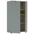 HIGHBOARD  75/127/38 cm  - Schilfgrün/Schwarz, KONVENTIONELL, Holzwerkstoff/Metall (75/127/38cm) - Voleo