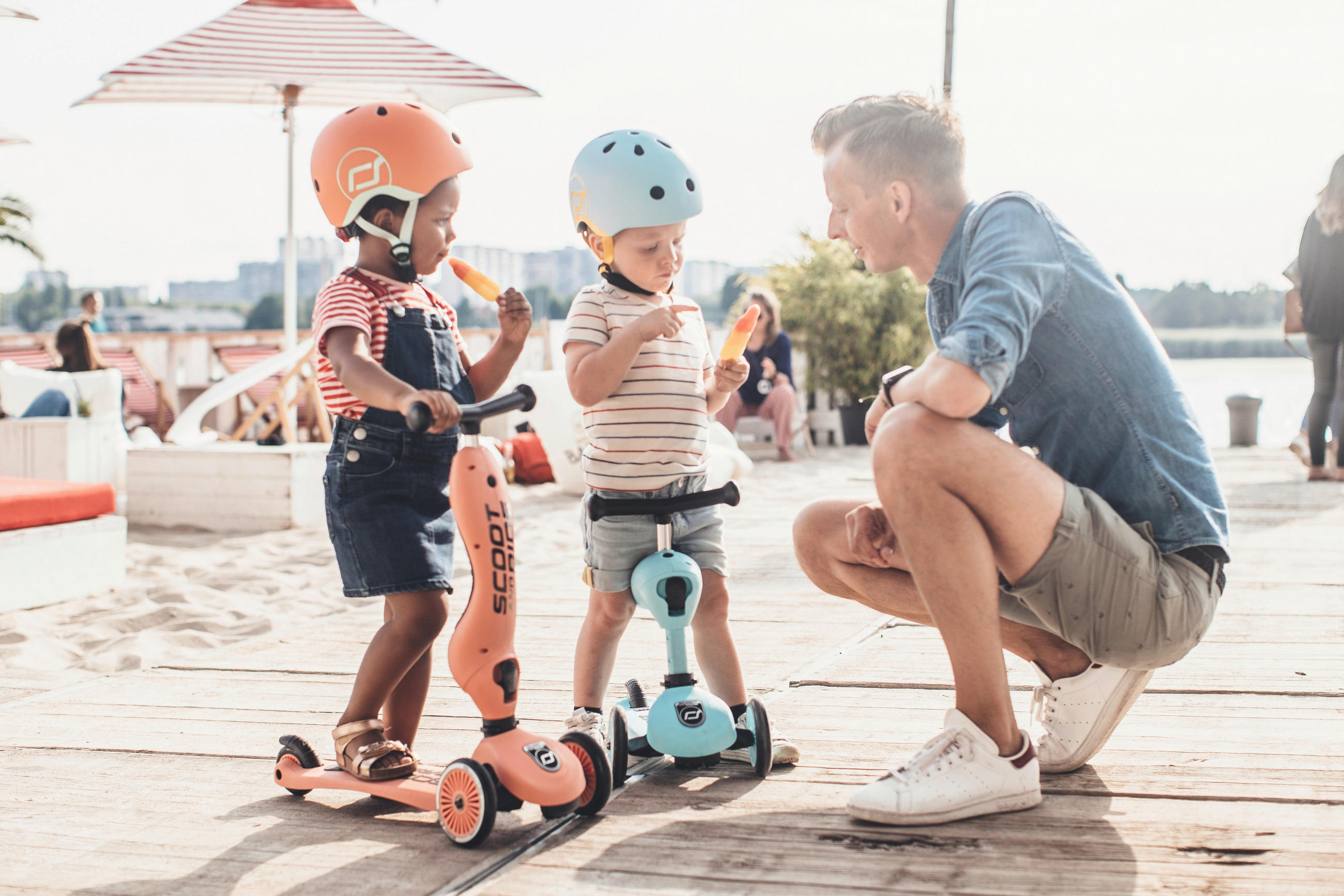 LAUFRAD/KINDERSCOOTER 2in1 Highwaykick 1  - Koralle, Trend, Kunststoff/Metall (24/37/55cm) - Scoot and Ride