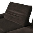 ECKSOFA  in Bouclé Dunkelbraun  170-195/280 cm  - Dunkelbraun/Schwarz, Design, Textil/Metall (170-195/280cm) - Dieter Knoll