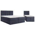 FAMILIENBETT - Schwarz/Dunkelblau, Design, Holzwerkstoff/Kunststoff (240/200cm) - Esposa