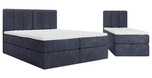 FAMILIENBETT - Schwarz/Dunkelblau, Design, Holzwerkstoff/Kunststoff (240/200cm) - Esposa
