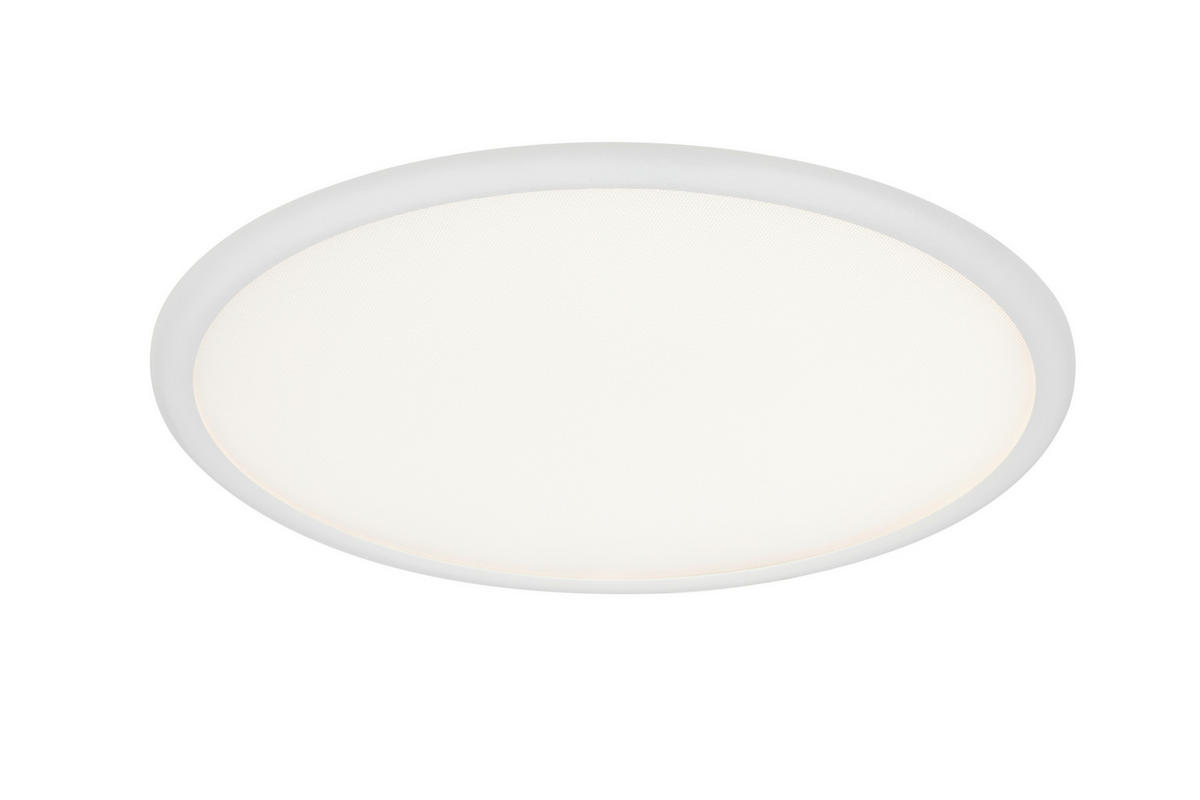 LED-DECKENLEUCHTE Arcalis 45/5,2 cm  - Weiß, Design, Kunststoff/Metall (45/5,2cm) - Novel